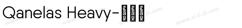 Qanelas Heavy字体转换